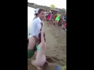 public blowjob on the beach
